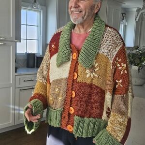 HANDKNIT HARRY STYLES INSPIRED SWEATER SIMILAR TO HIS JW ANDERSON ONE